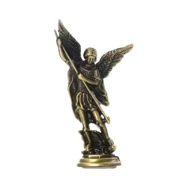 Imagem de Estátua Do Arcanjo São Miguel, Figurinha Cristã Guardiã, Decoração De 