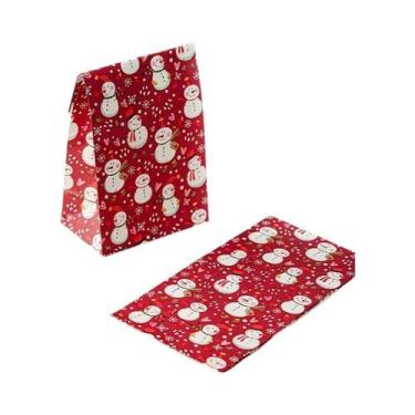 Imagem de Saco De Papel Kraft Para Doces E Biscoitos De Natal 510pcs Embalagem P