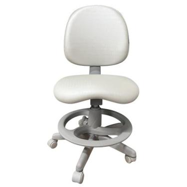 Imagem de Cadeira Mocho Ergonômica com Encosto Regulável, Apoio para Pés e Base 