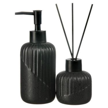 Imagem de Kit Lavabo Difusor Porta Saboenete Líquido Aromatizador de Ambiente Ba