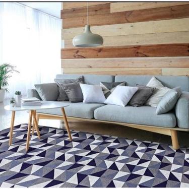 Imagem de Tapete para Sala ou Quarto 1,40m x 1,00m Antiderrapante Emborrachado