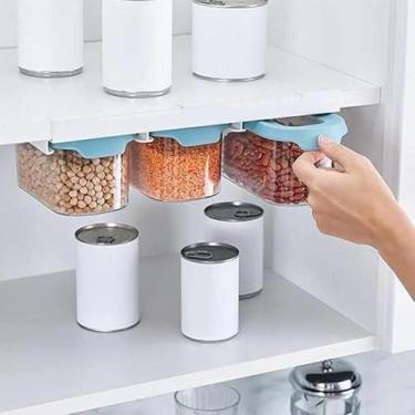 Imagem de Kit 3 potes herméticos 900ml com suporte organizador e tampa - TOP RIO