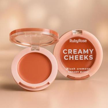 Imagem de Blush Cremoso Creamy Cheeks Natural Multifuncional 3 em 1 Fácil de Apl