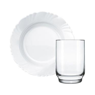 Imagem de Aparelho de Jantar Nadir Opaline Pétala 8 Peças