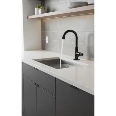 Imagem de Torneira Lavabo Bancada ABS Cromo 1/4 Volta Elegante - Congratulations