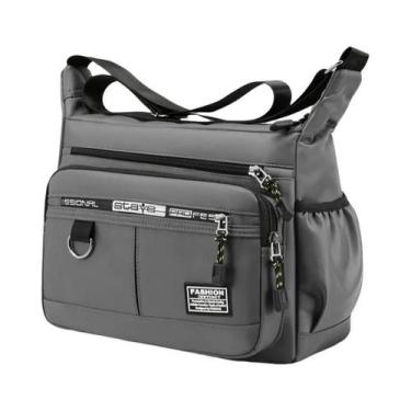 Imagem de Bolsa De Ombro Casual Masculina De Grande Capacidade, Bolsa Mensageiro