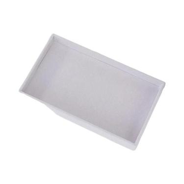 Imagem de Bandeja Organizadora De Joias Em Veludo Cinza Para Anéis, Pulseiras E 