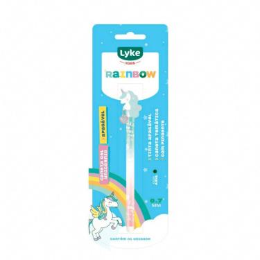 Imagem de Caneta Gel Lyke Gel Azul Rainbow 0.7MM Unicórnio com Escrita Suave sem Borrões Cartela...