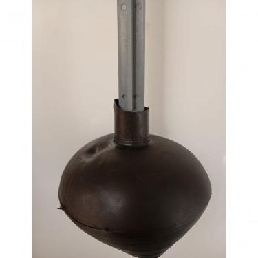 Imagem de Desentupidor de Banheiro Ref150078 para Vasos Sanitários e Ralos em Plástico com Cabo Resistente 56CM Preto Cinza