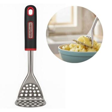 Imagem de Amassador de Batata para Purês em Aço Inox com Cabo em Silicone Ergonômico para Cozinha Preto Outras Marcas
