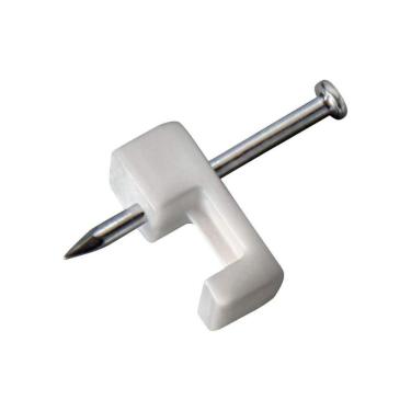 Imagem de Sforplast Fixa Fio 10/12 Branco + Prego 1 8x25-20 Peças