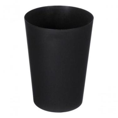 Imagem de Cesto Lixeira Plástico sem Tampa 22L JSN Abertura Superior para Uso Comercial Preto