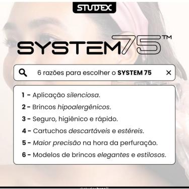 Imagem de Brinco Studex System 75 Baby Tiff Pérola 2Mm - Cod 131