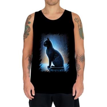 Imagem de Camiseta Regata de Gato Oráculo Hacker Binário Mat 1 - Kasubeck Store®