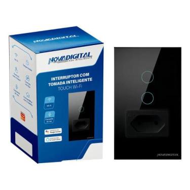 Imagem de Interruptor Tomada Inteligente Wifi Novadigital 2 Teclas Bot - Congrat