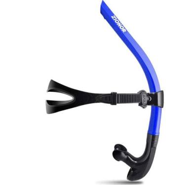 Imagem de Snorkel de natação ZIONOR T1 Lap Training Diving Blue