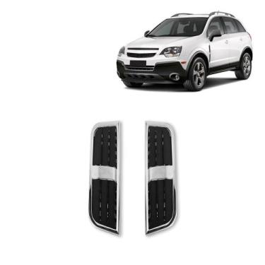 Imagem de Scoop Entrada de Ar Cromado Lateral Decorativa Universal Kit Cromado 2