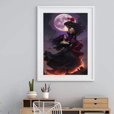 Imagem de Quadro Ciganas Lua Cheia  - 60x48cm