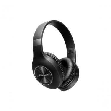 Imagem de Fone de Ouvido Aiwa HP-02-B com Cancelamento Ativo de Ruído ANC Até 20 DB Bluetooth Bat...