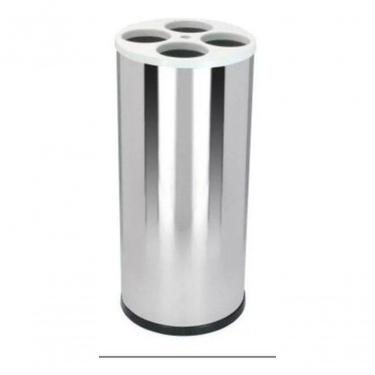 Imagem de Dispensador de Copos de Água Água em Aço Inox para 500 Unidades 180 ml com Lixeira 22L...