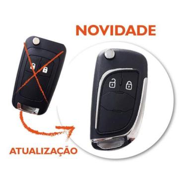 Imagem de Key Shell Carcaça Chave Canivete Chevr Sonic Onix S10 Spin Cruze - For