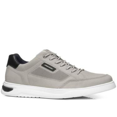 Imagem de Sapatenis Masculino em Couro Pegada 112403-08 cor Cinza, Cinza, Preto,