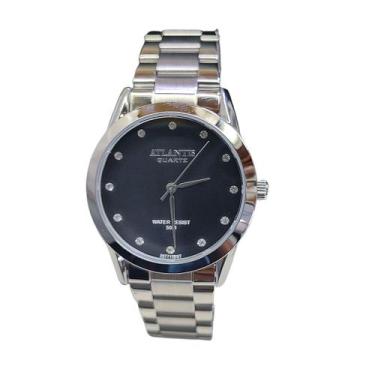 Imagem de Relógio Atlantis Feminino Prateado Lindo Resistente à Água Cor Do Most