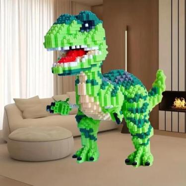 Imagem de Blocos de Construção Dinossauro  Brinquedo Decorativo e Educativo - A1