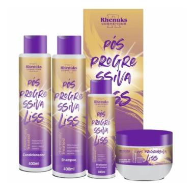 Imagem de Kit Cronograma Capilar Pós Progressiva Liss Rhenuks Prolongador Efeito