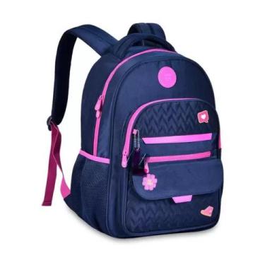 Imagem de Mochila de Costas Juvenil em Nylon OFICIAL LULUCA - Azul