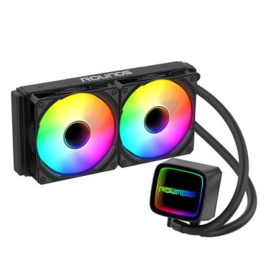 Imagem de Water cooler round5 eurus black argb 240mm amd/intel r5-wc-eurus-240b-