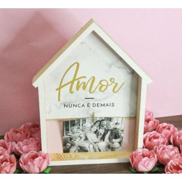 Imagem de Porta Retrato Casinha Amor Nunca é Demais - Brasfoot