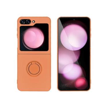 Imagem de Capa Slim Acrílico Aveludado Luxo Para Galaxy Z Flip 5 - Capinha Supor