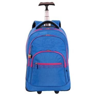 Imagem de Mochila Sestini Mega Rodas Paul Frank Classics Aquamarine