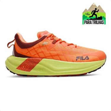 Imagem de Tênis Fila Racer Skytrail Masculino, 39, Laranja, Marrom