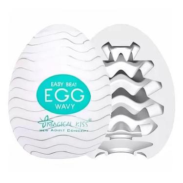 Imagem de Masturbador Masculino Egg Wavy Estimulador Portátil em Silicone - Magi