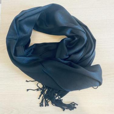 Imagem de Lenço Echarpe Fino Cintilante Colorido 1,8 Mts - Pistache Acessórios, 