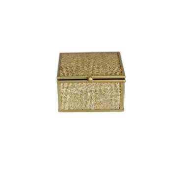 Imagem de Porta-Joias Toscana Dourado Metal 10x11x5,5cm - Wolff