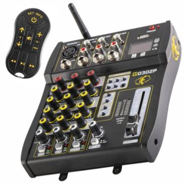 Imagem de Mesa de Som Mixer Eros M0302P Player Profissional 3 Canais Equalizador