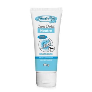 Imagem de Creme Dental Plast Pet Care Neutro para Cães e Gatos