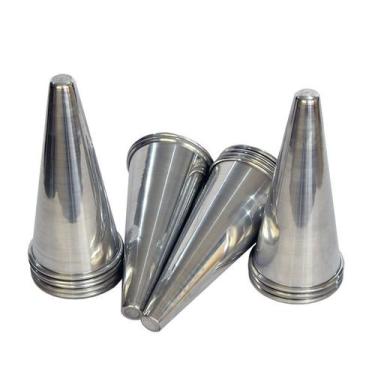 Imagem de Kit 24 Cones Alumínio 15cm Produção de Pizza Cone Gastrobel