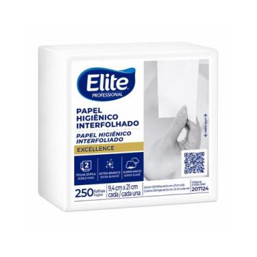 Imagem de Papel higienico interfolhado cai cai elite excellence f.dupla 250 folh