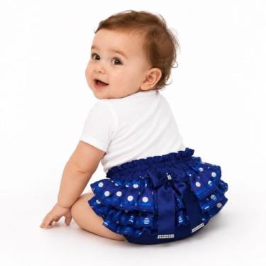 Imagem de Calcinha Bunda Rica Bebê Menina Com Babado Frufru Confortável - - Empó