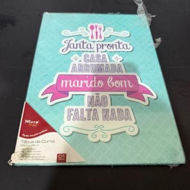 Imagem de Tábua de vidro para cozinha decorada com frase verde Azul Turquesa ret