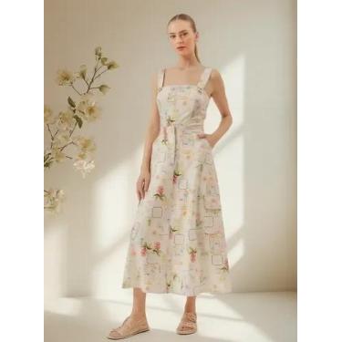 Imagem de Saia Super Midi Lembrancas Do Peru - Antix - P - Off White, P, Off whi