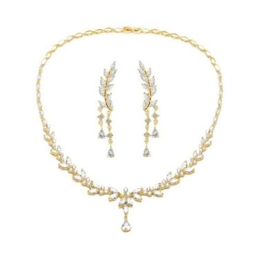 Imagem de Conjunto De Joias Elegante De Zircônia Cúbica Para Casamento E Festa Z