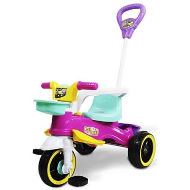 Imagem de Triciclo Infantil Play Trike de Passeio com Buzina Empurrador e Porta 