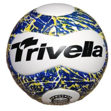 Imagem de Bola Futebol de Campo Trivella Hybrida Game, Branco, Amarelo