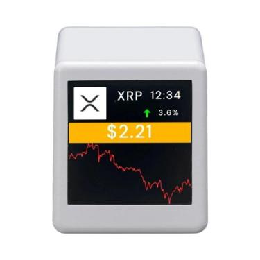 Imagem de Relógio Despertador Com Display De Preços De Criptomoedas (Bitcoin Tra