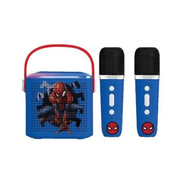 Imagem de Brinquedo Spider Man Karaoke Bluetooth com Bateria Recaregaveis - CAND